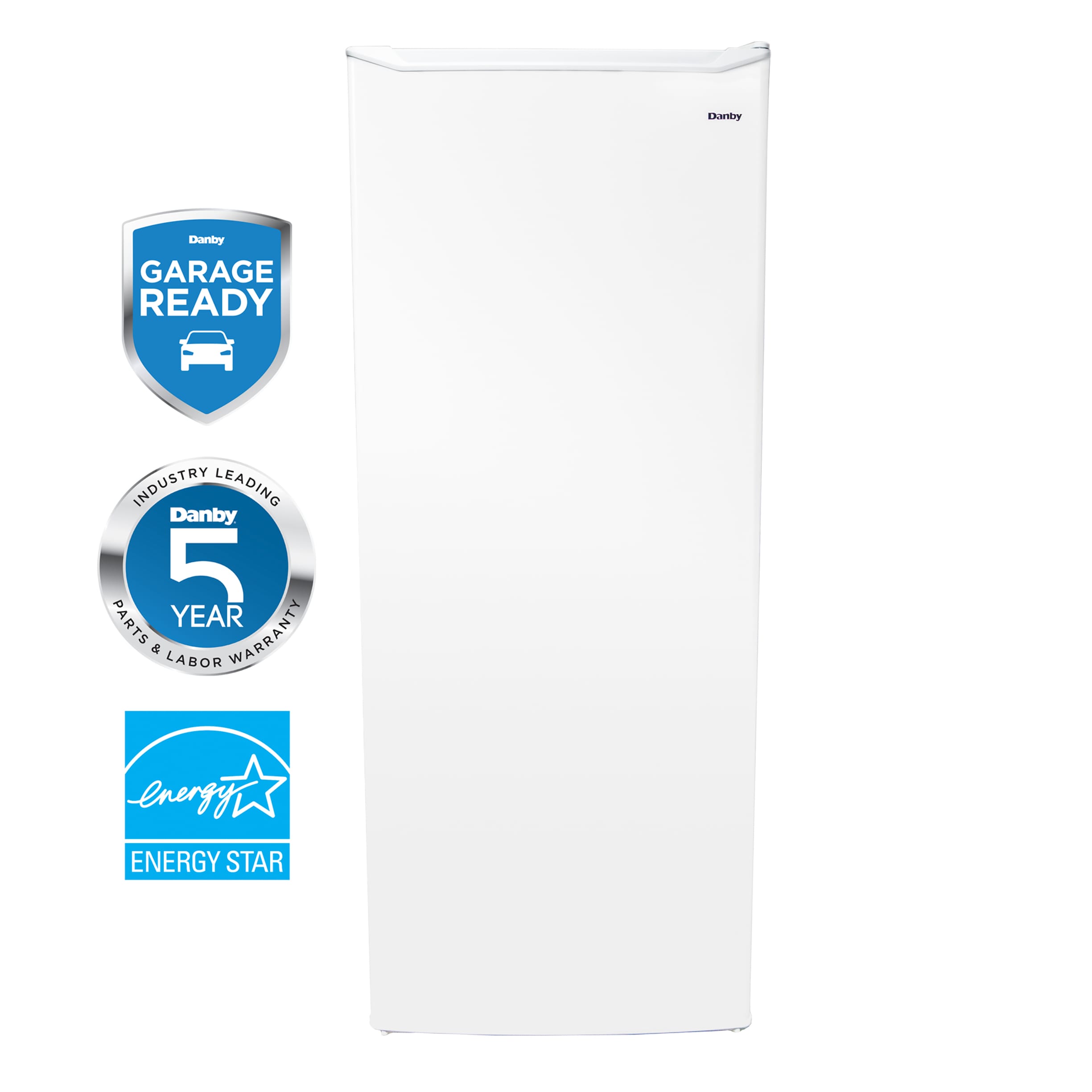 Danby - 6 cu. Ft Upright Freezer in White - DUFM060B2WDB