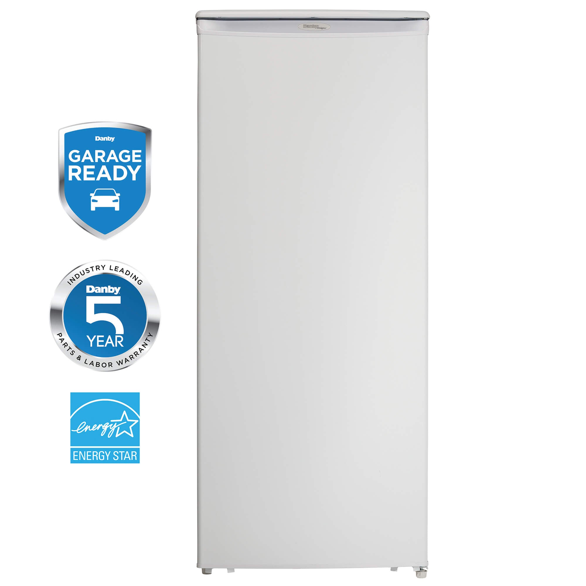 Danby - 8.5 cu. Ft Upright Freezer in White - DUFM085A4WDD