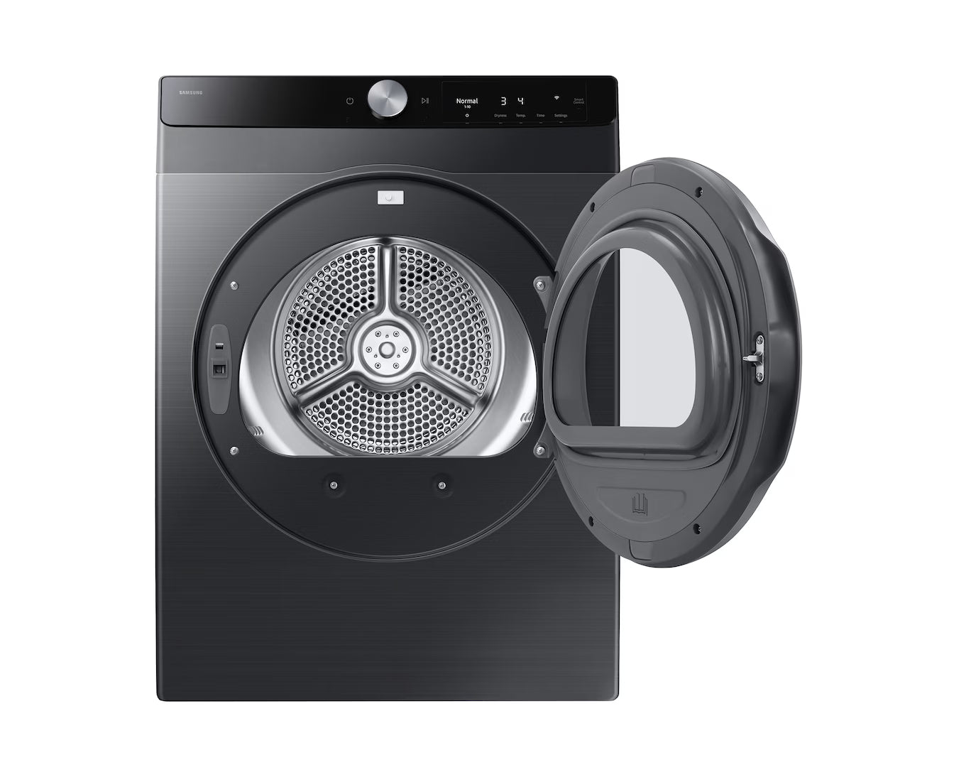 Samsung - 4 cu. Ft Compact Dryer in Black - DV25FG61BVBBAC