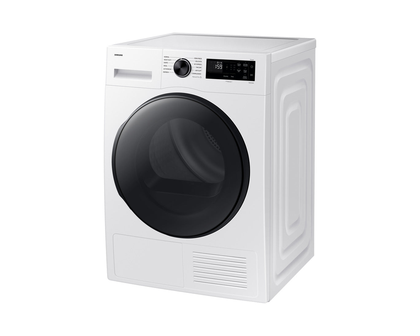 Samsung - 4 cu. Ft Compact Dryer in White - DV25FGC0B0BEAC