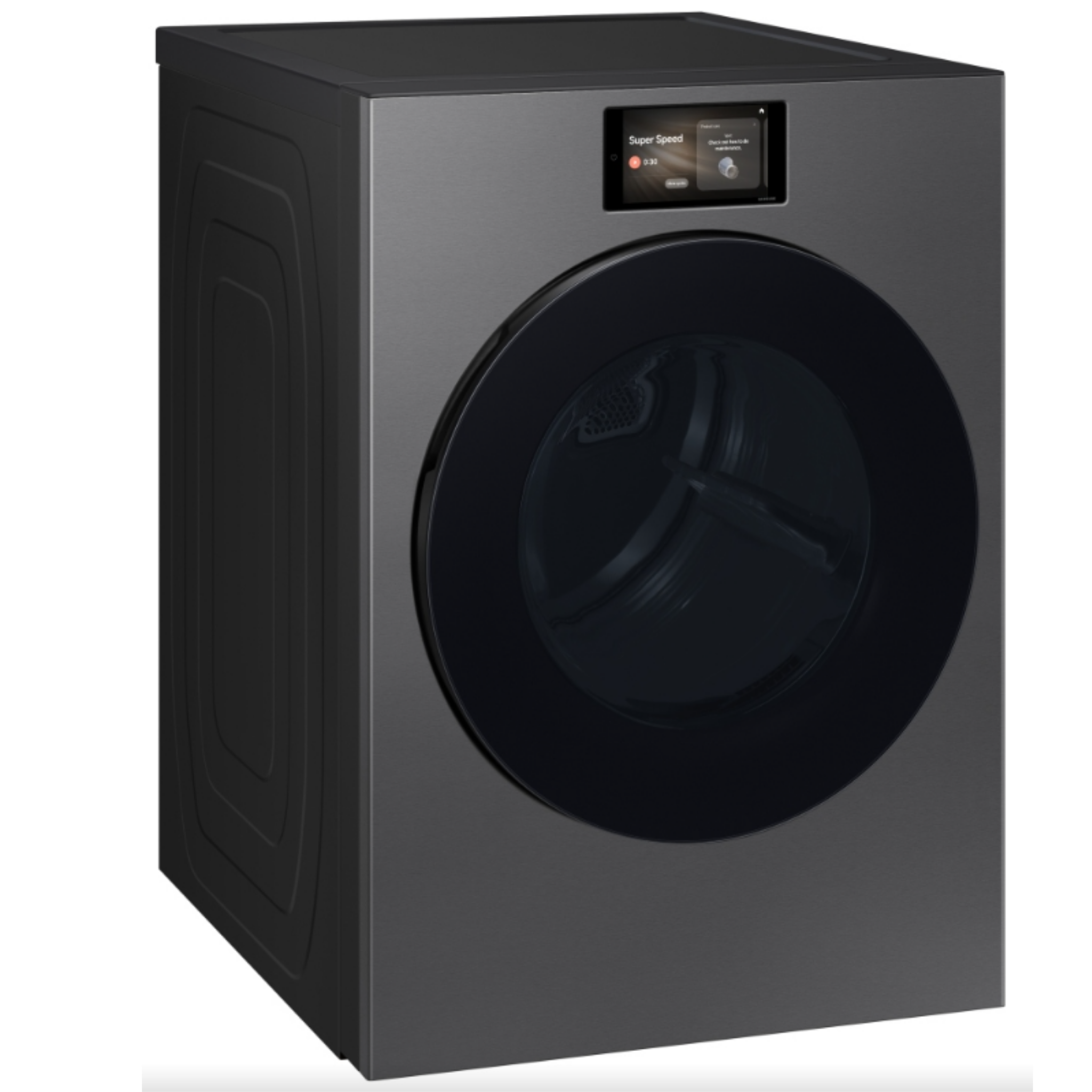Samsung - 7.6 cu. Ft Vented Electric Dryer in Dark Steel - DV90F53AESAC