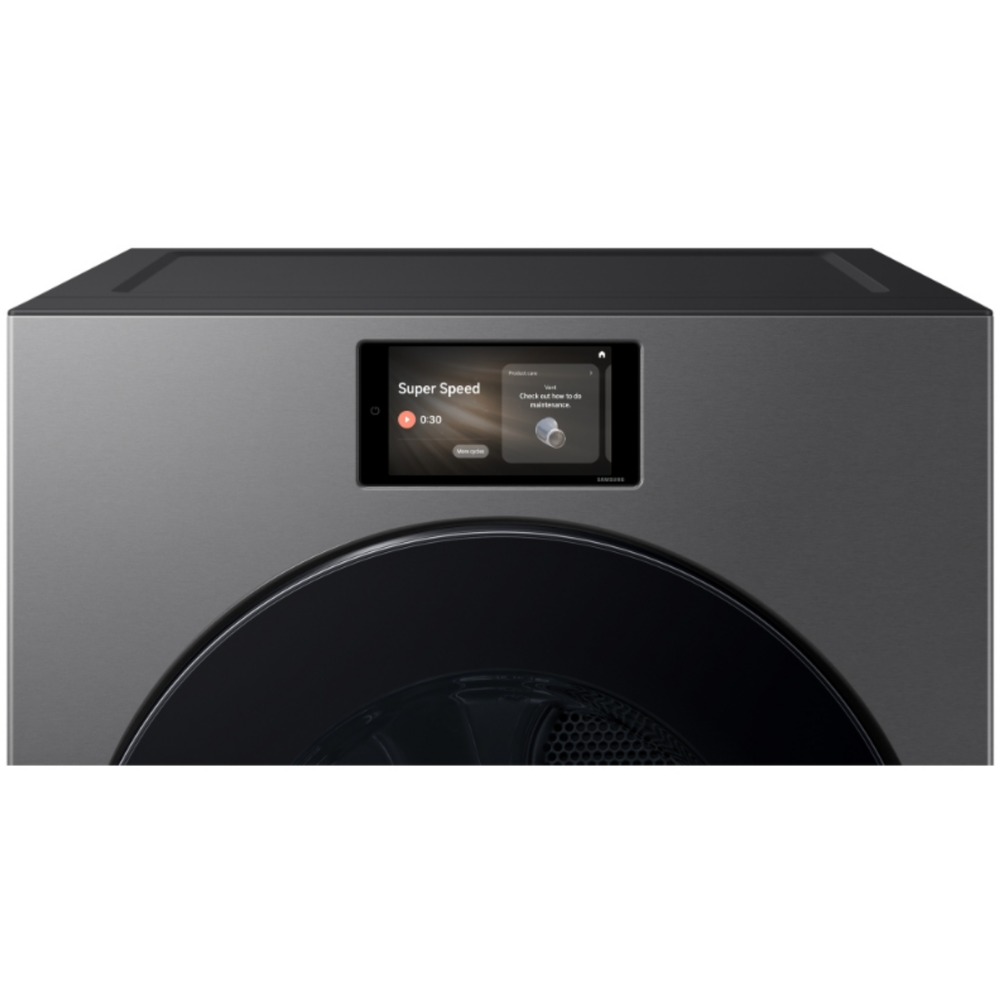 Samsung - 7.6 cu. Ft Vented Electric Dryer in Dark Steel - DV90F53AESAC