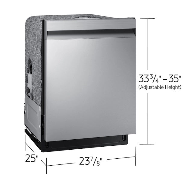 Samsung - 46 dBA Built In Dishwasher in Stainless - DW80CG5450SRAA