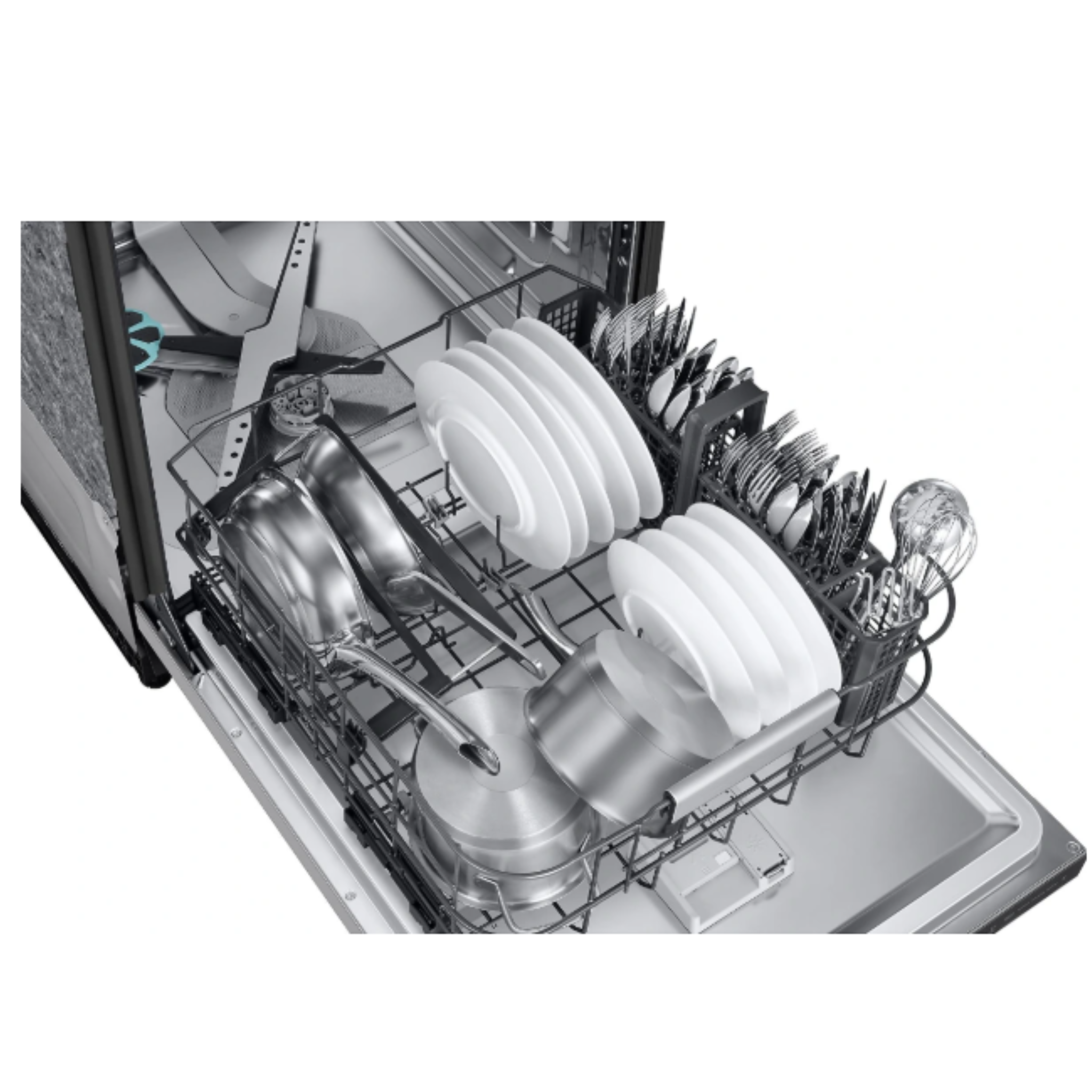 Samsung - 38 dBA Built In Dishwasher in Silver - DW90F89P0USRAA