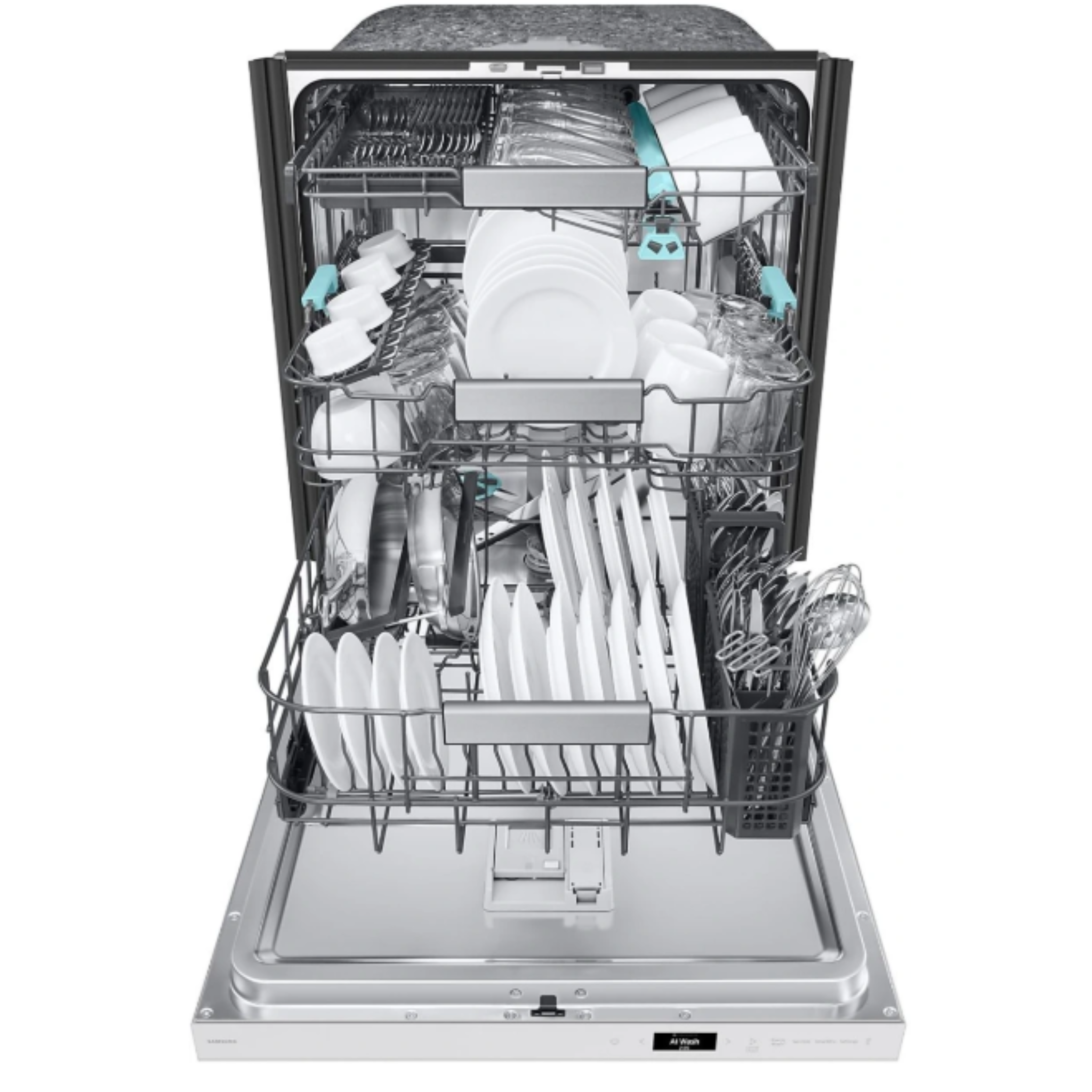 Samsung - 38 dBA Built In Dishwasher in White - DW90F89T0U12AA