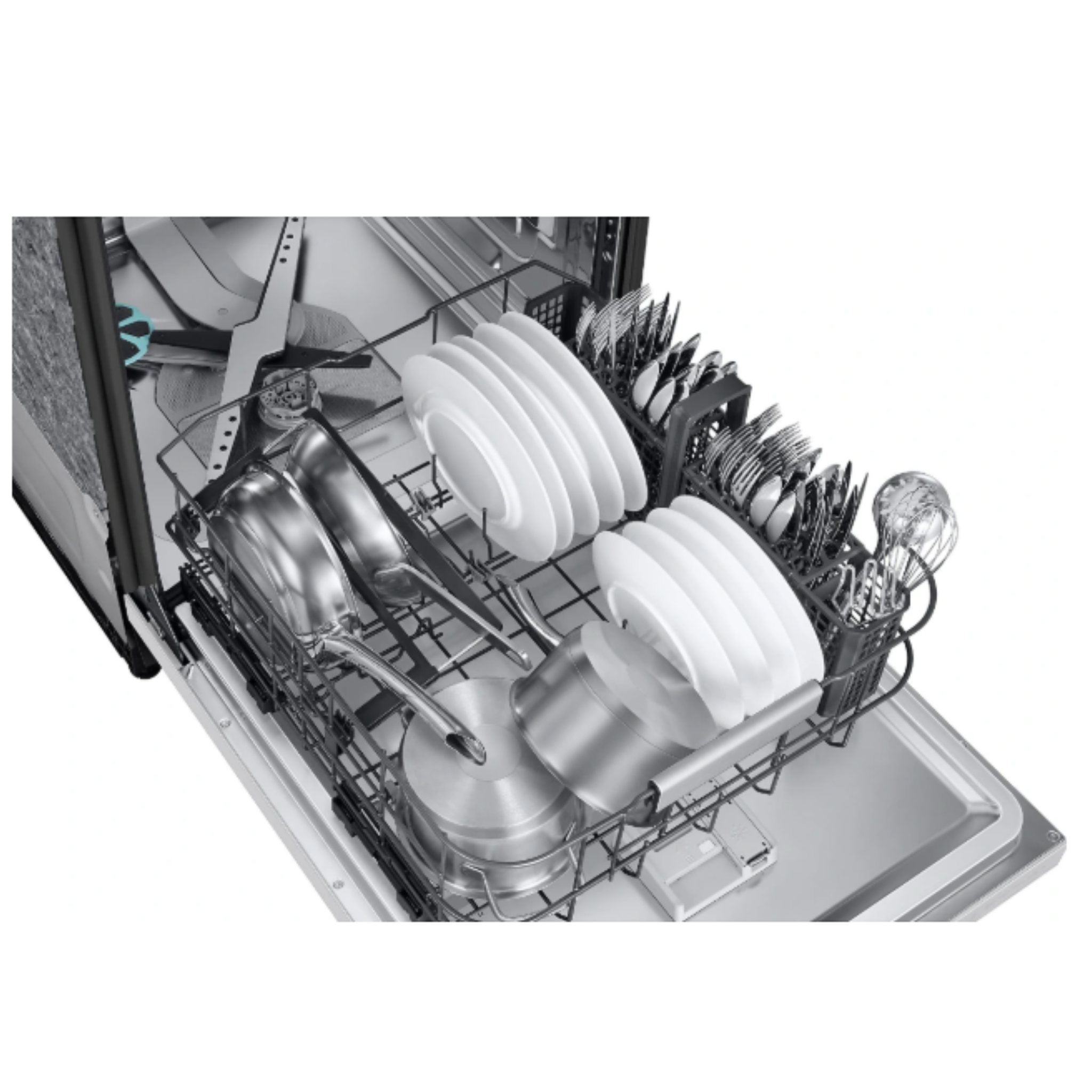 Samsung - 38 dBA Built In Dishwasher in White - DW90F89T0U12AA