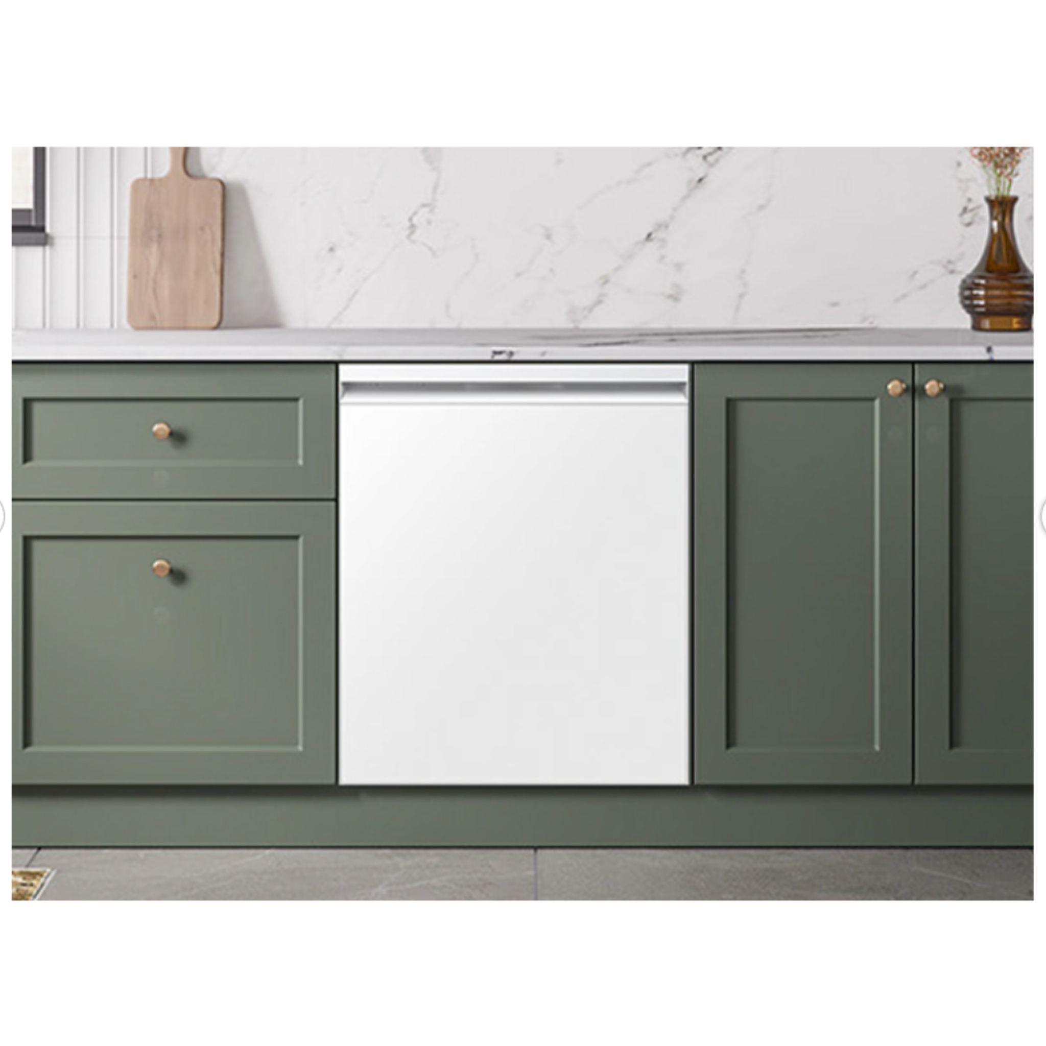 Samsung - 38 dBA Built In Dishwasher in White - DW90F89T0U12AA