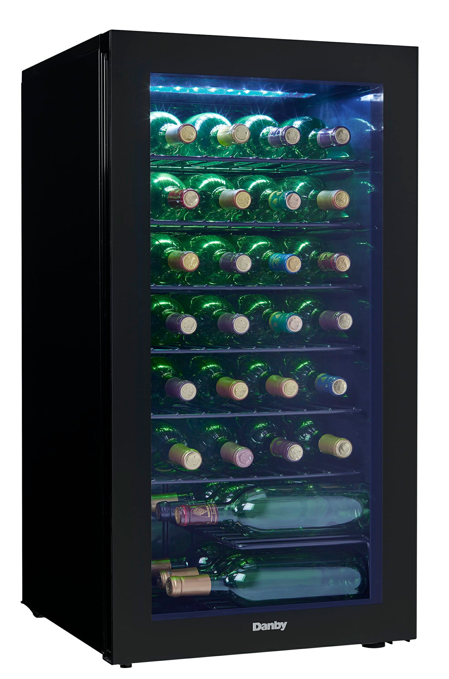 Danby - 17.5 Inch 36 Bottles cu. ft Wine Fridge Refrigerator in Black - DWC036A2BDB-6