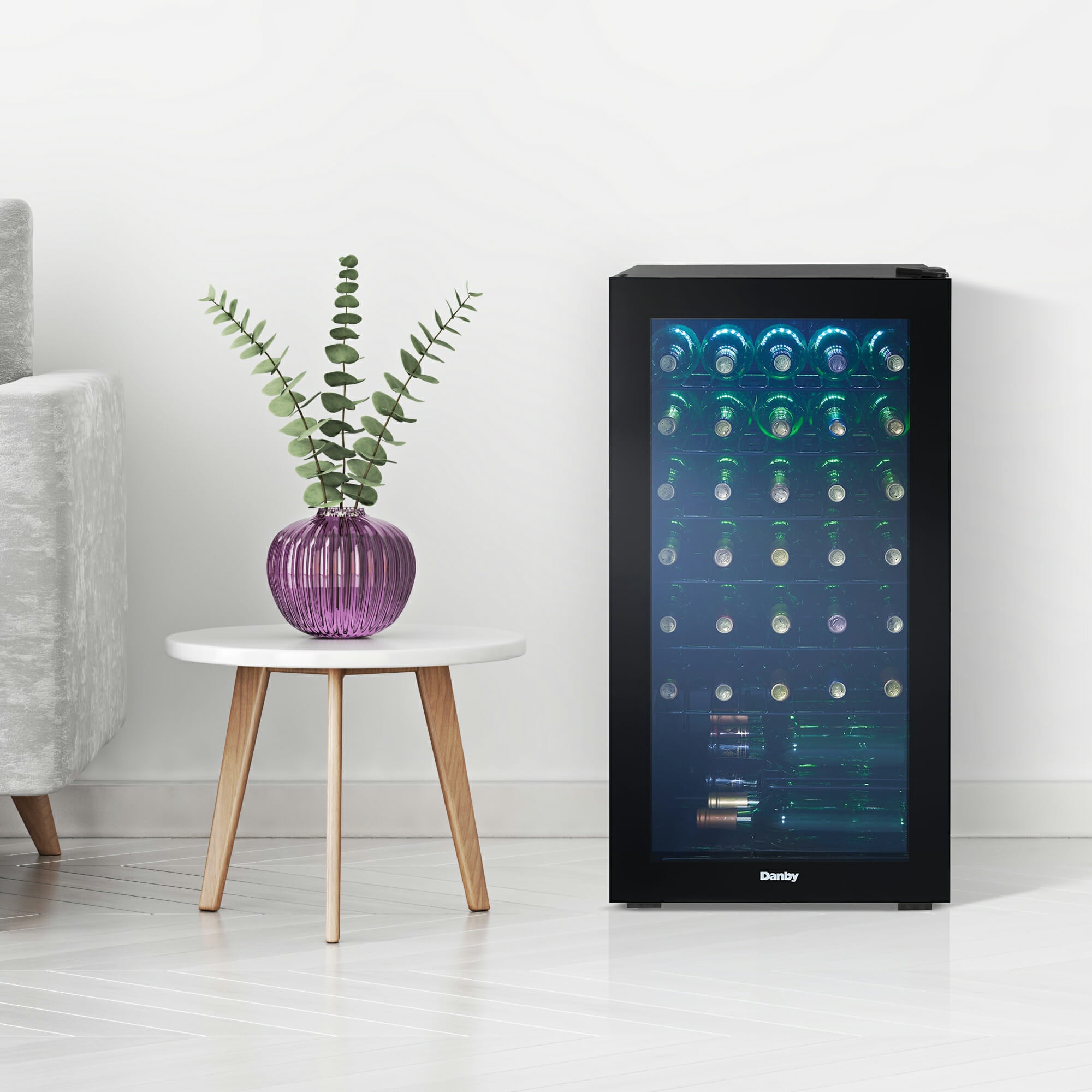 Danby - 17.5 Inch 36 Bottles cu. ft Wine Fridge Refrigerator in Black - DWC036A2BDB-6