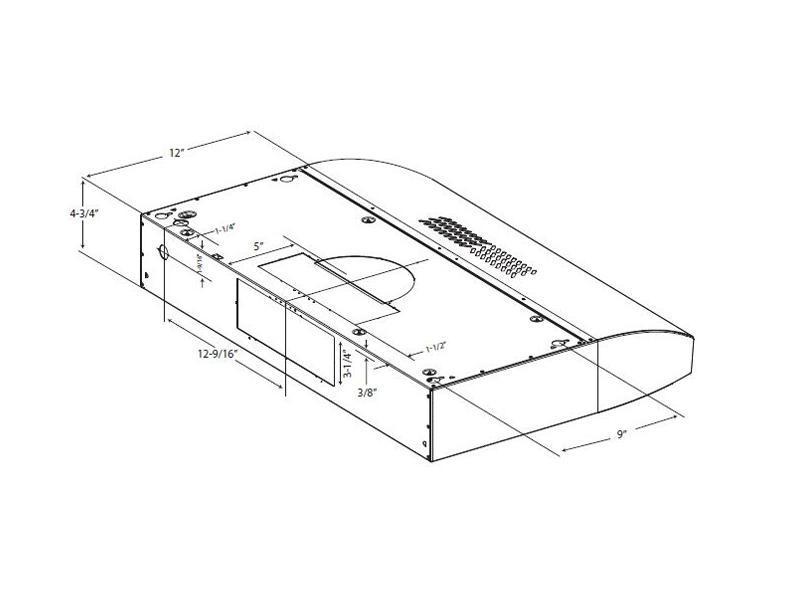 Elica - 30 Inch 400 CFM Under Cabinet Range Vent in Stainless - EBL430SS