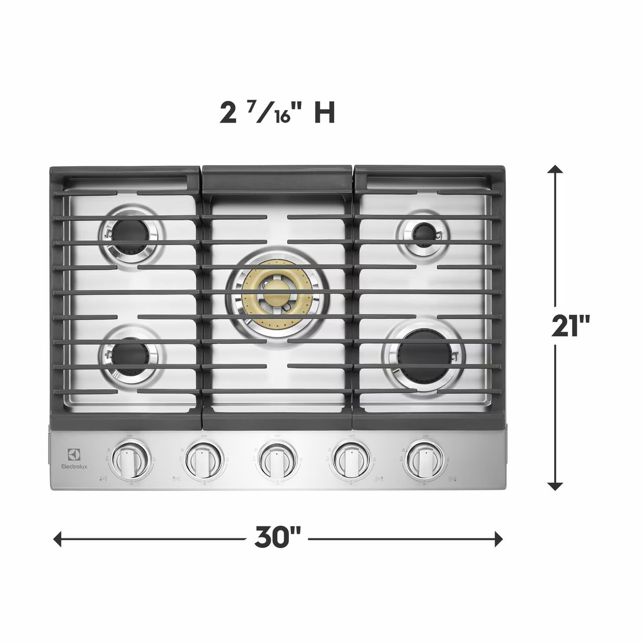 Electrolux - 30 Inch Gas Cooktop in Stainless - ECCG3068AS