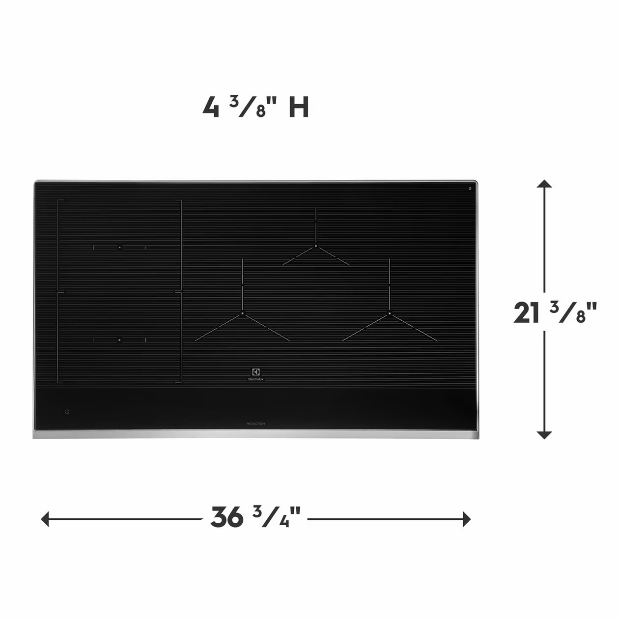 Electrolux - 36 Inch Induction Cooktop in Black - ECCI3668AS