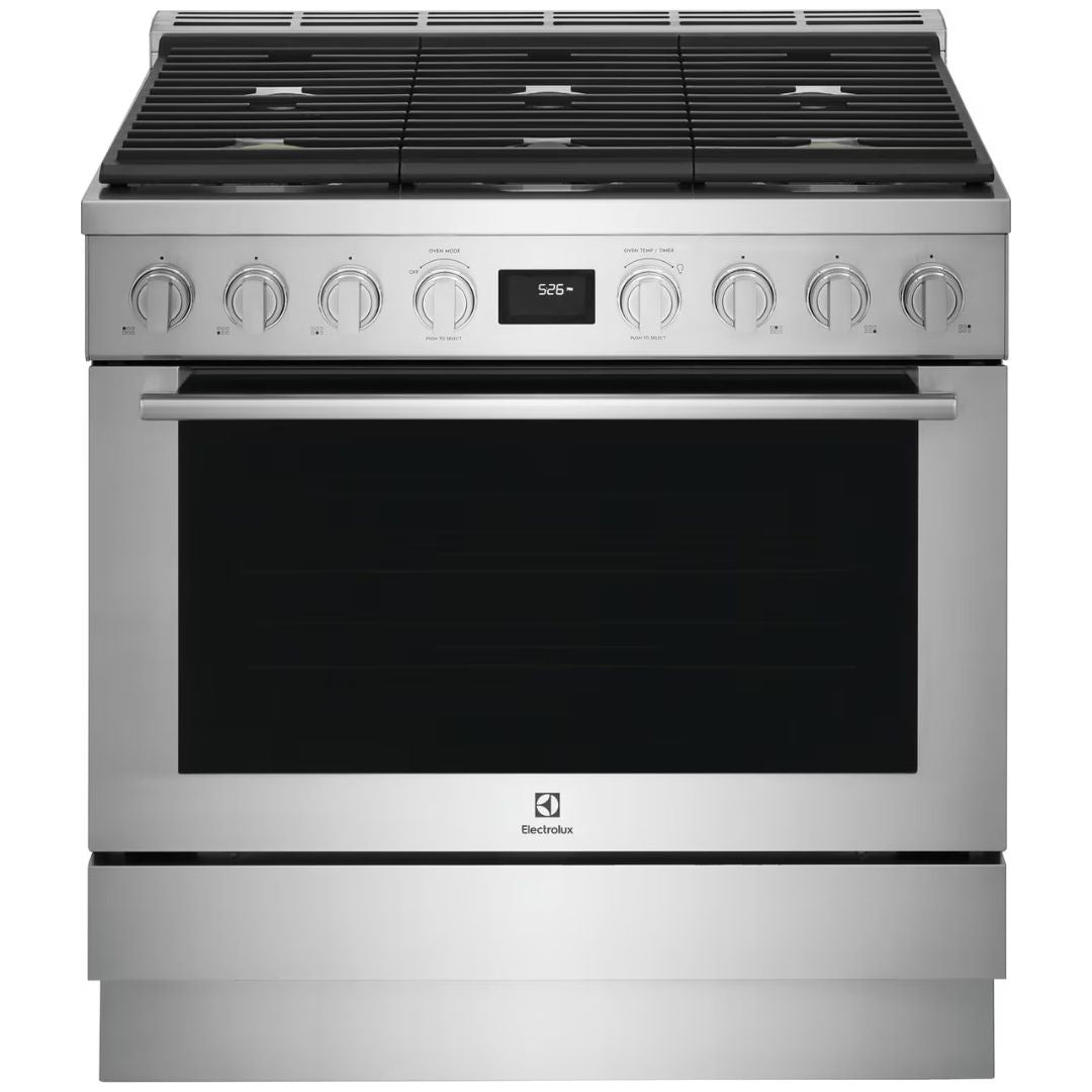 Electrolux - 4.4 cu. ft Dual Fuel Range in Stainless - ECFD3668AS
