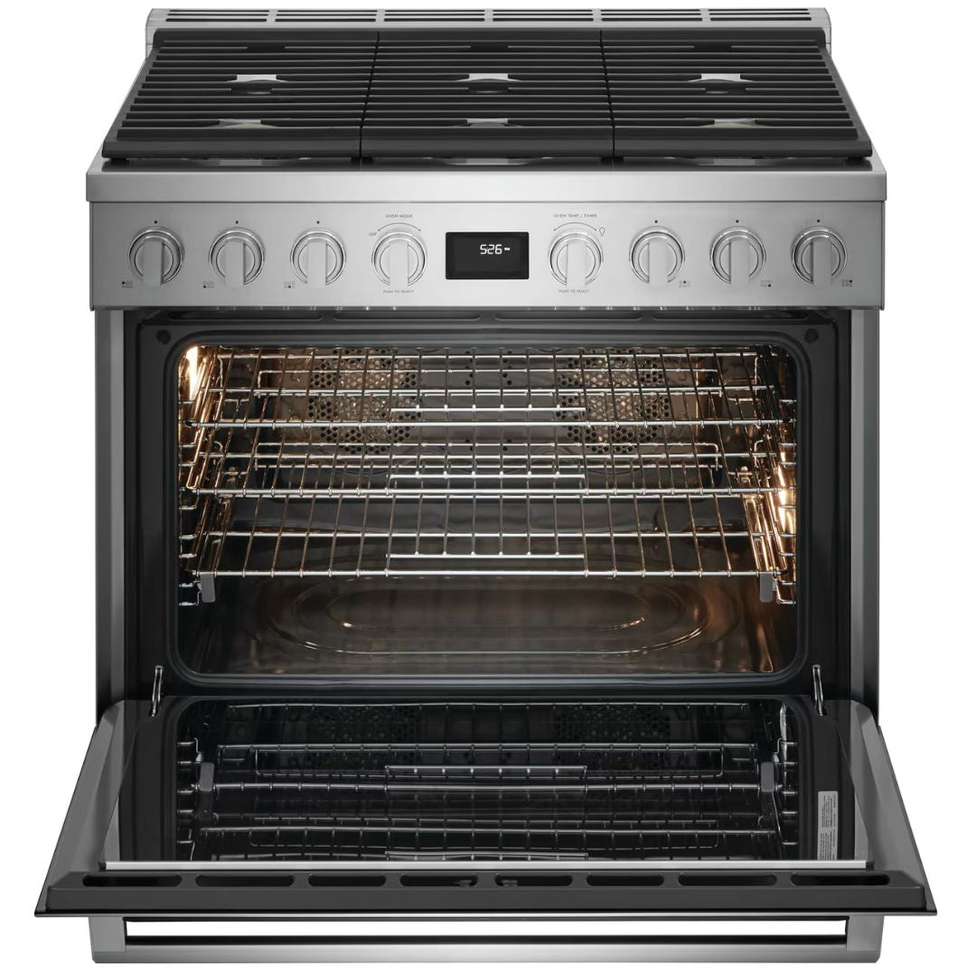 Electrolux - 4.4 cu. ft Dual Fuel Range in Stainless - ECFD3668AS