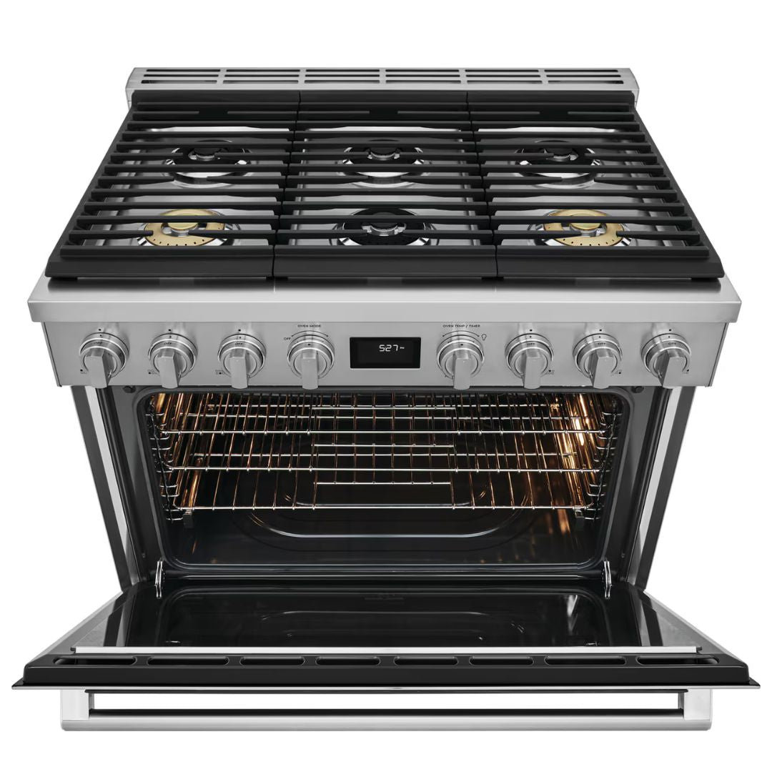 Electrolux - 4.4 cu. ft Dual Fuel Range in Stainless - ECFD3668AS