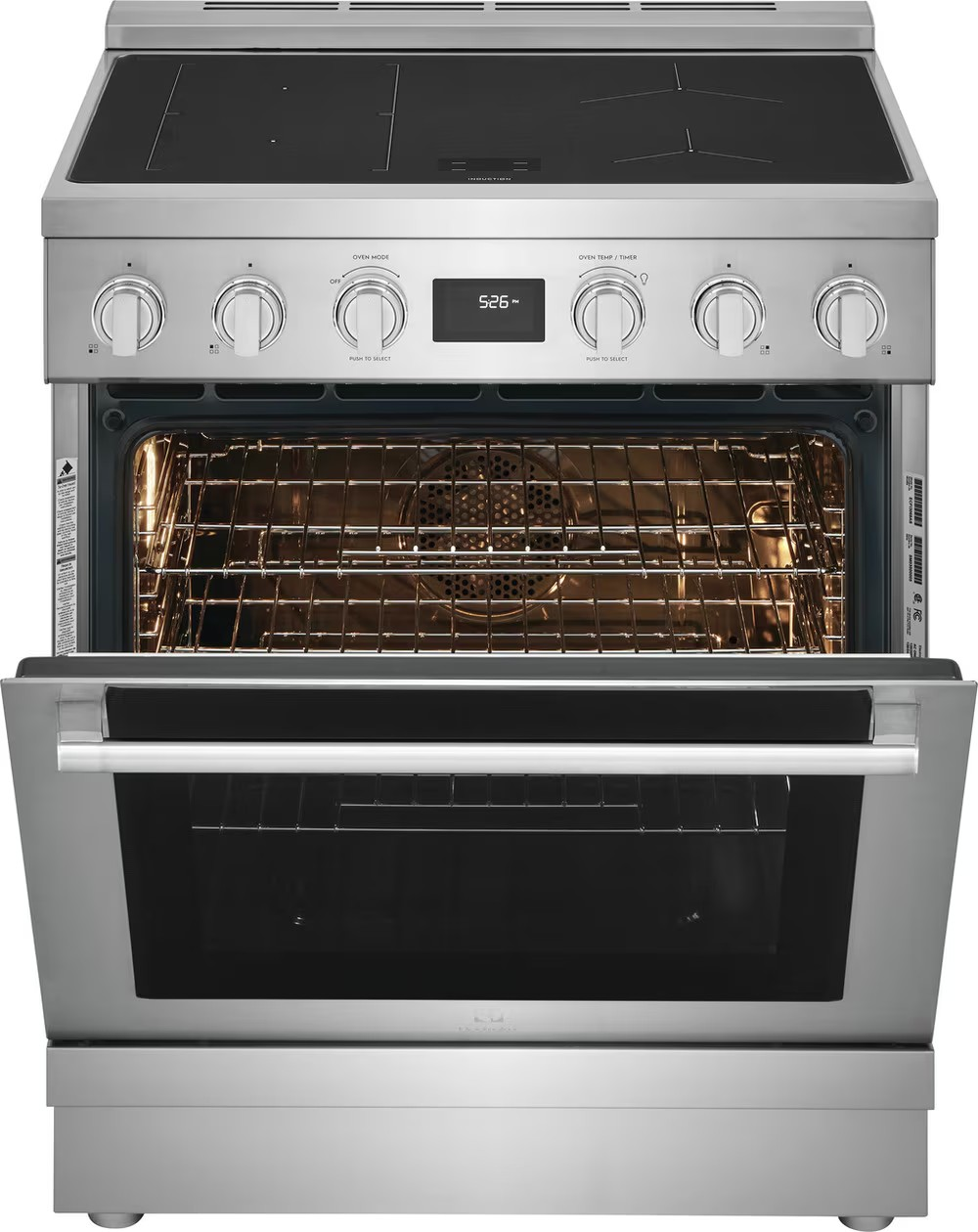 Electrolux - 4.6 cu. ft Induction Range in Stainless - ECFI3068AS