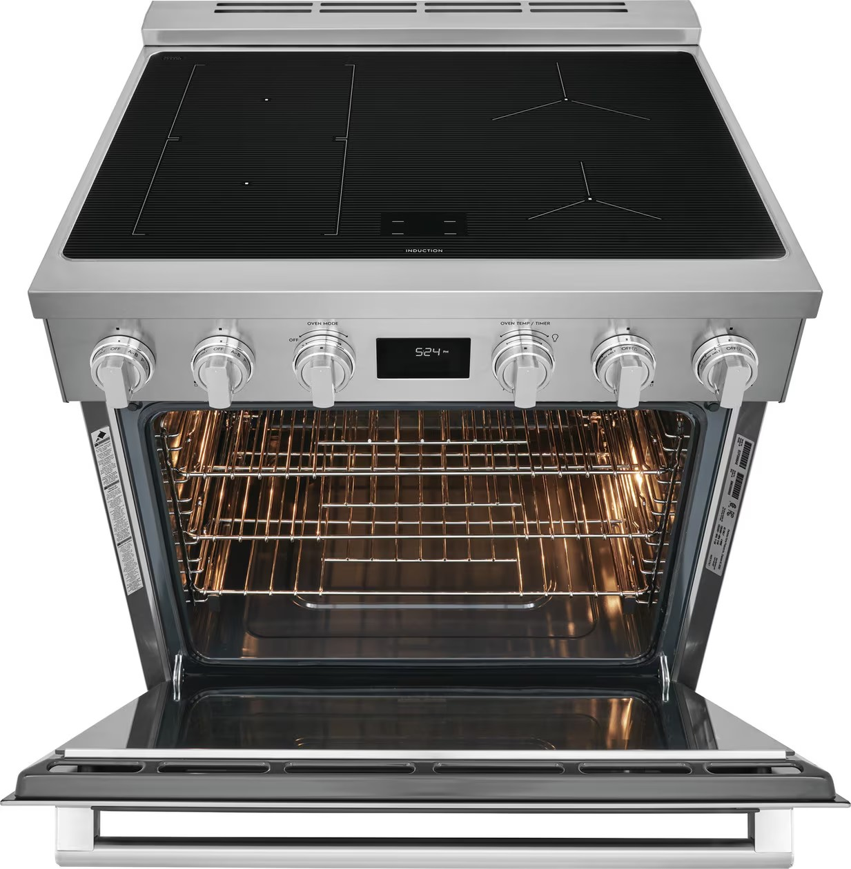 Electrolux - 4.6 cu. ft Induction Range in Stainless - ECFI3068AS