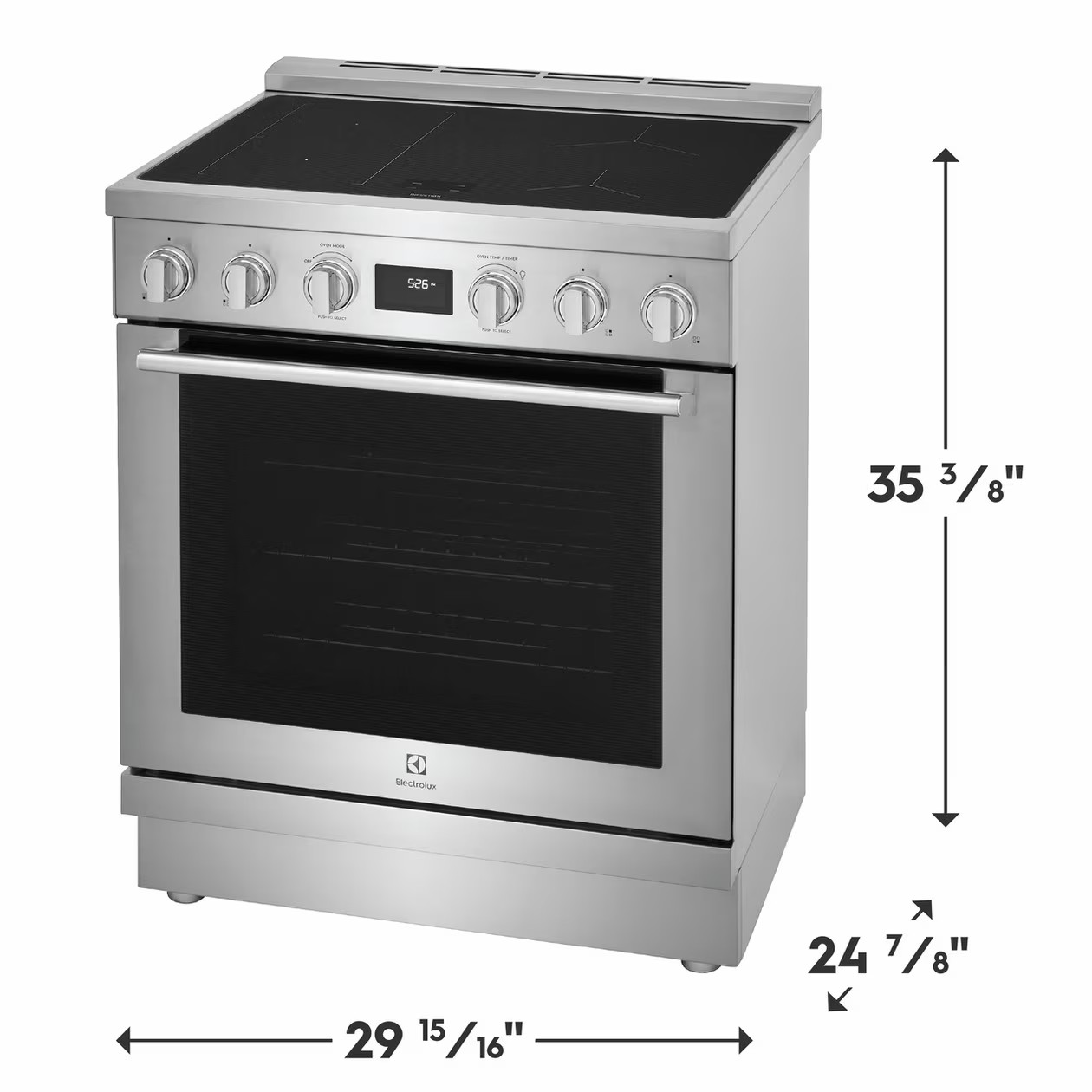 Electrolux - 4.6 cu. ft Induction Range in Stainless - ECFI3068AS