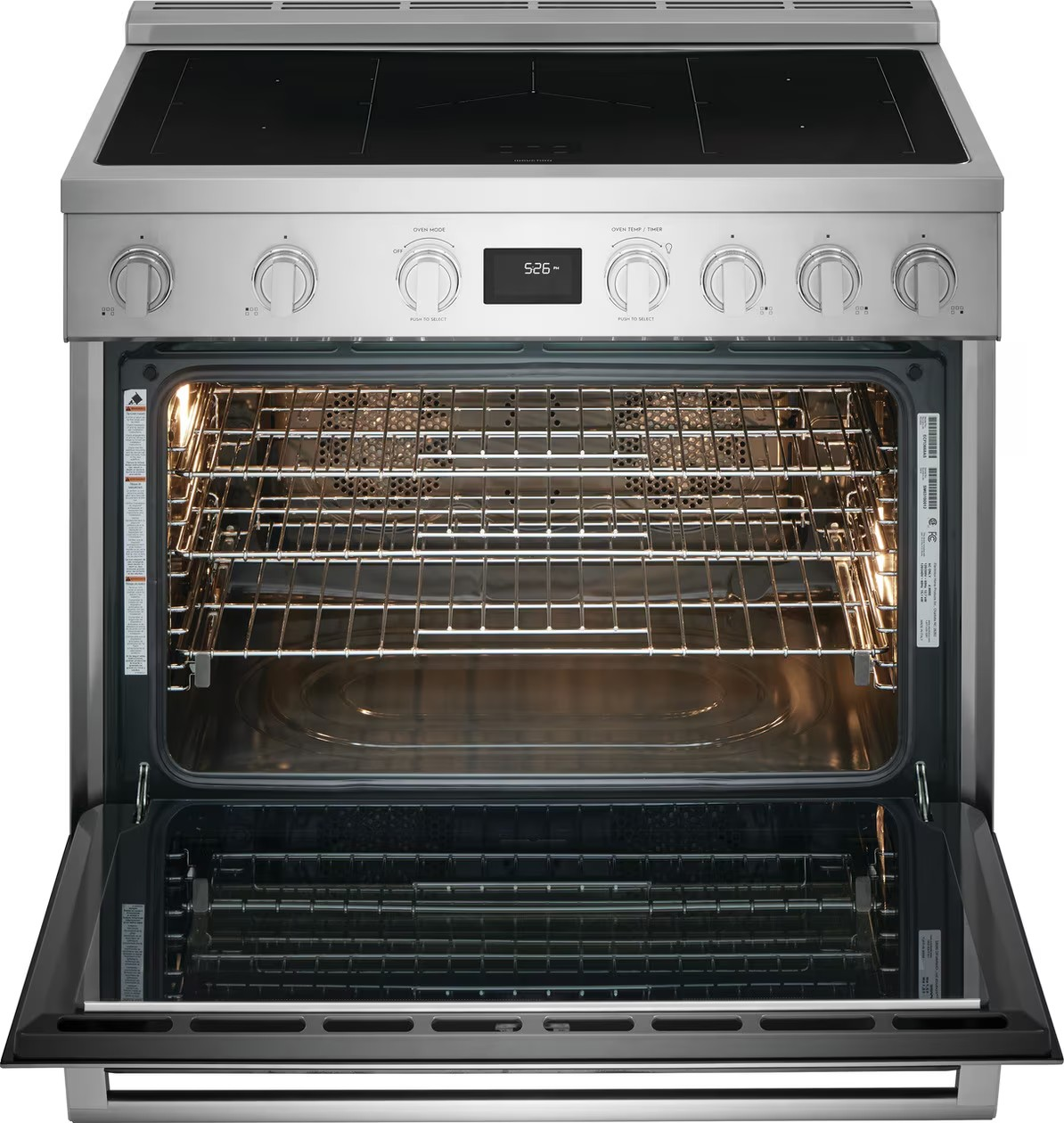 Electrolux - 4.4 cu. ft Induction Range in Stainless - ECFI3668AS