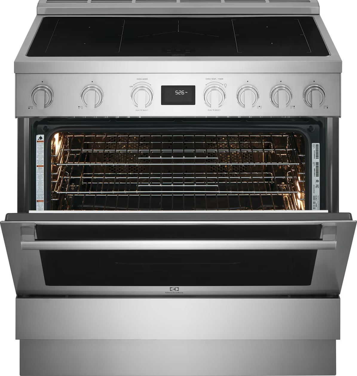 Electrolux - 4.4 cu. ft Induction Range in Stainless - ECFI3668AS