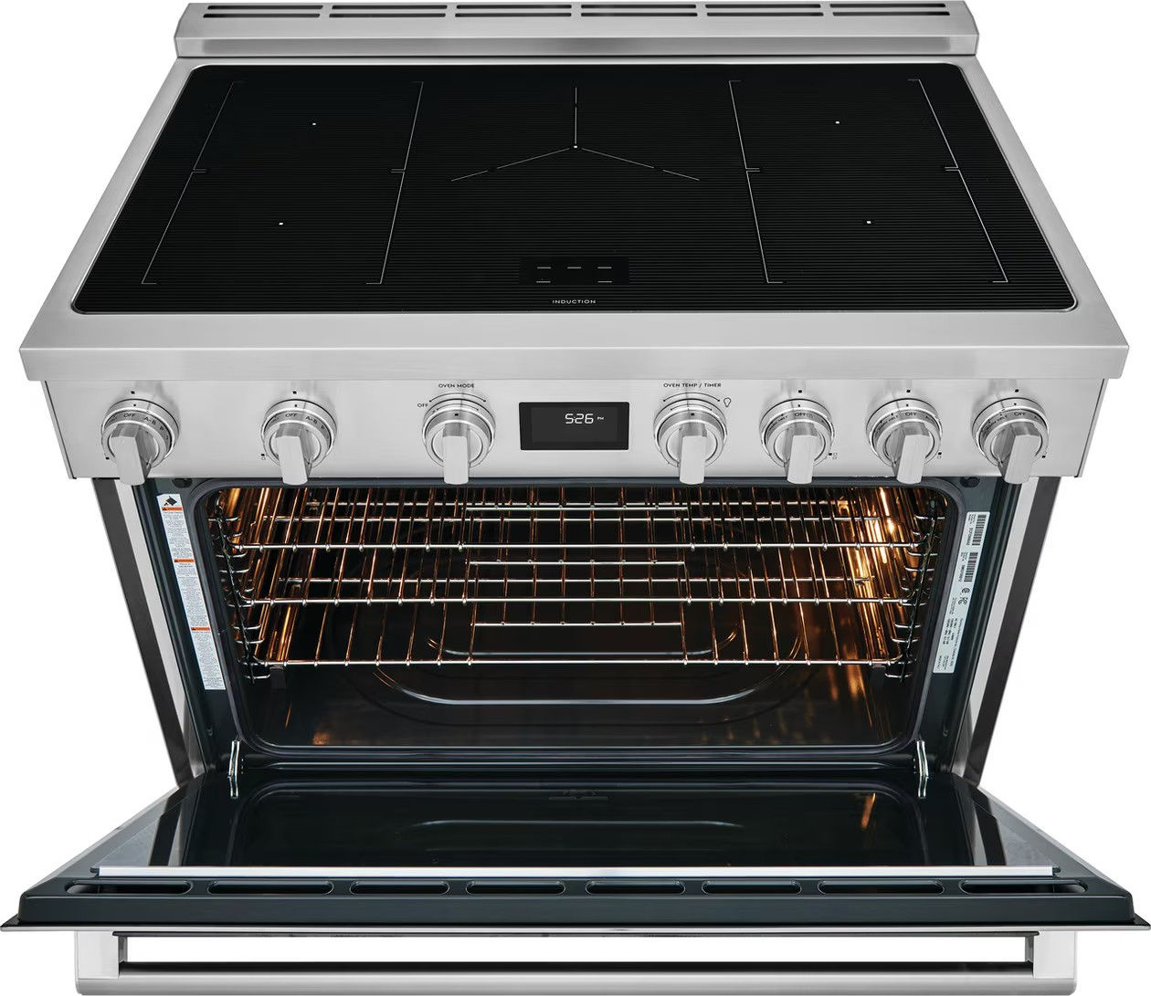 Electrolux - 4.4 cu. ft Induction Range in Stainless - ECFI3668AS