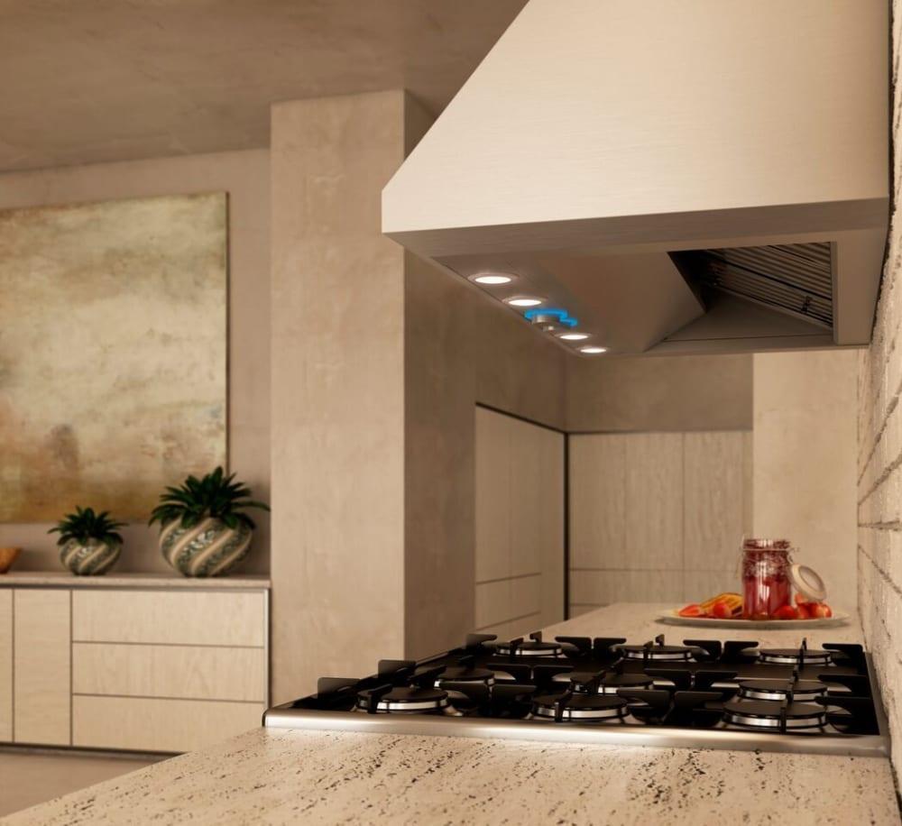 Elica - 48 Inch 1200 CFM Wall Mount and Chimney Range Vent in Stainless - ECL148S4