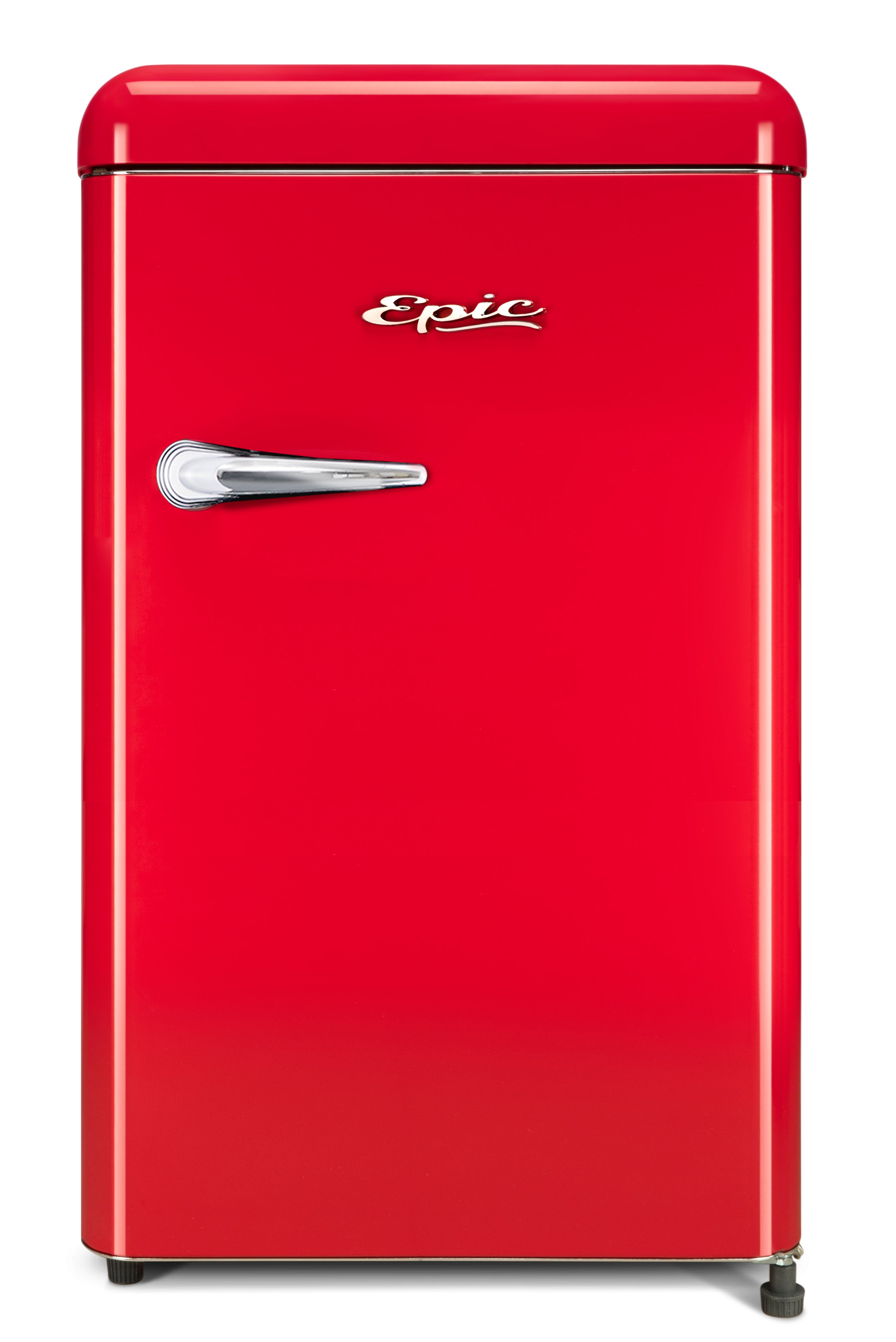 Epic - 21.5 Inch 4.3 cu. ft Retro Compact Refrigerator in Red - ECRR43RED