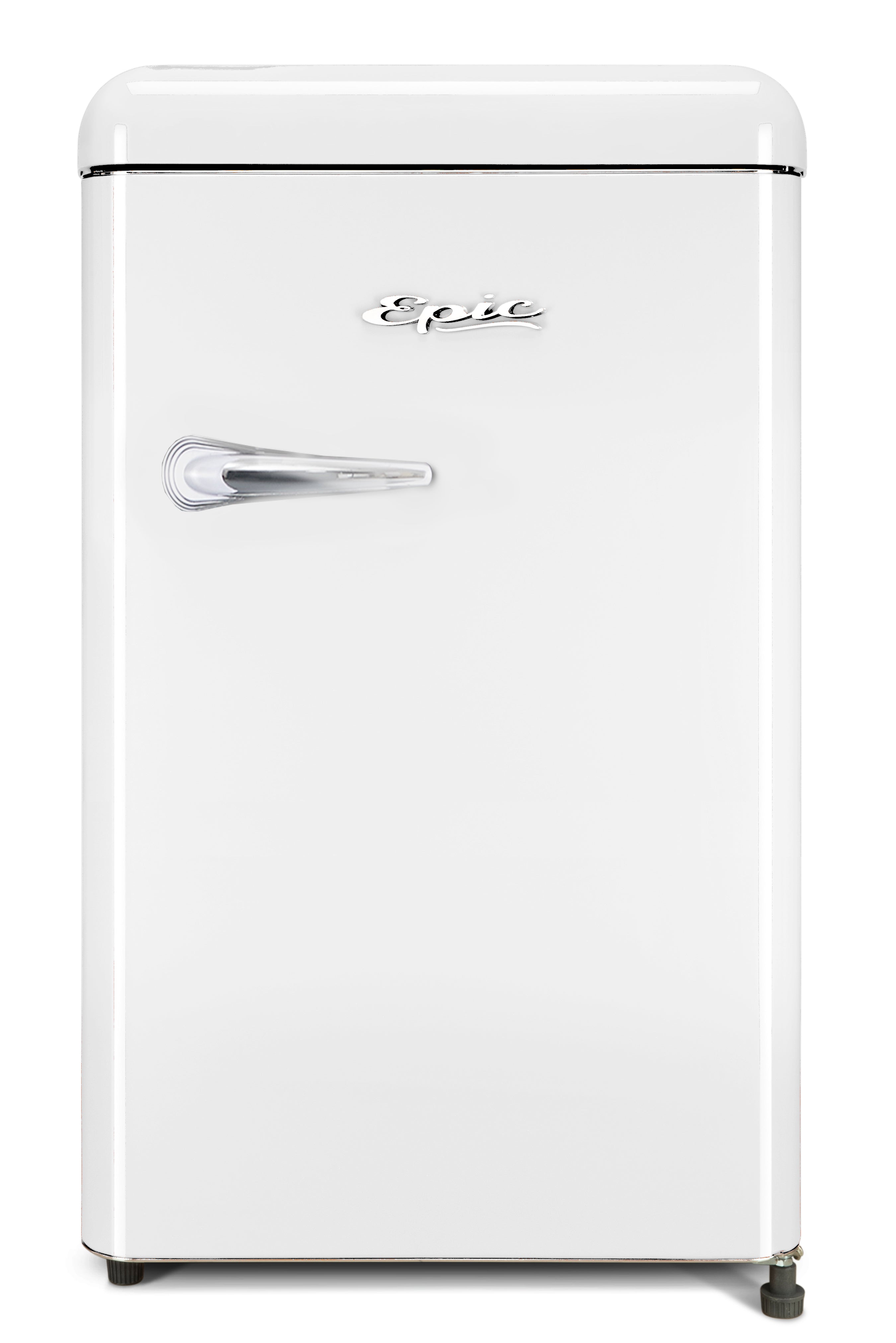 Epic - 21.5 Inch 4.3 cu. ft Retro Compact Refrigerator in White - ECRR43W