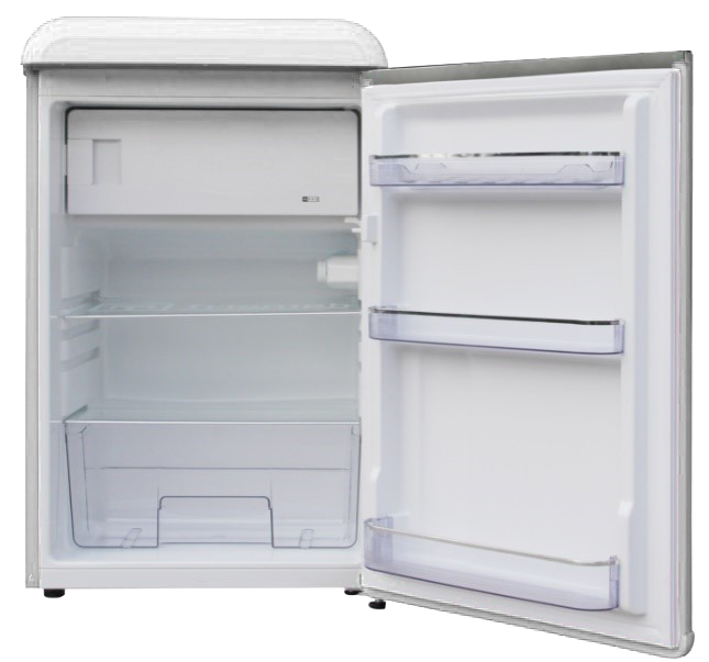 Epic - 21.5 Inch 4.3 cu. ft Retro Compact Refrigerator in White - ECRR43W