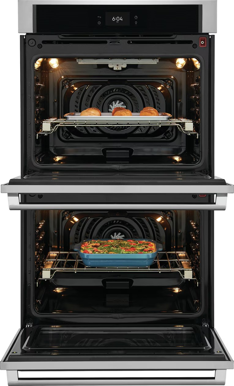 Electrolux - 10.6 cu. ft Double Wall Oven in Stainless - ECWD3012AS