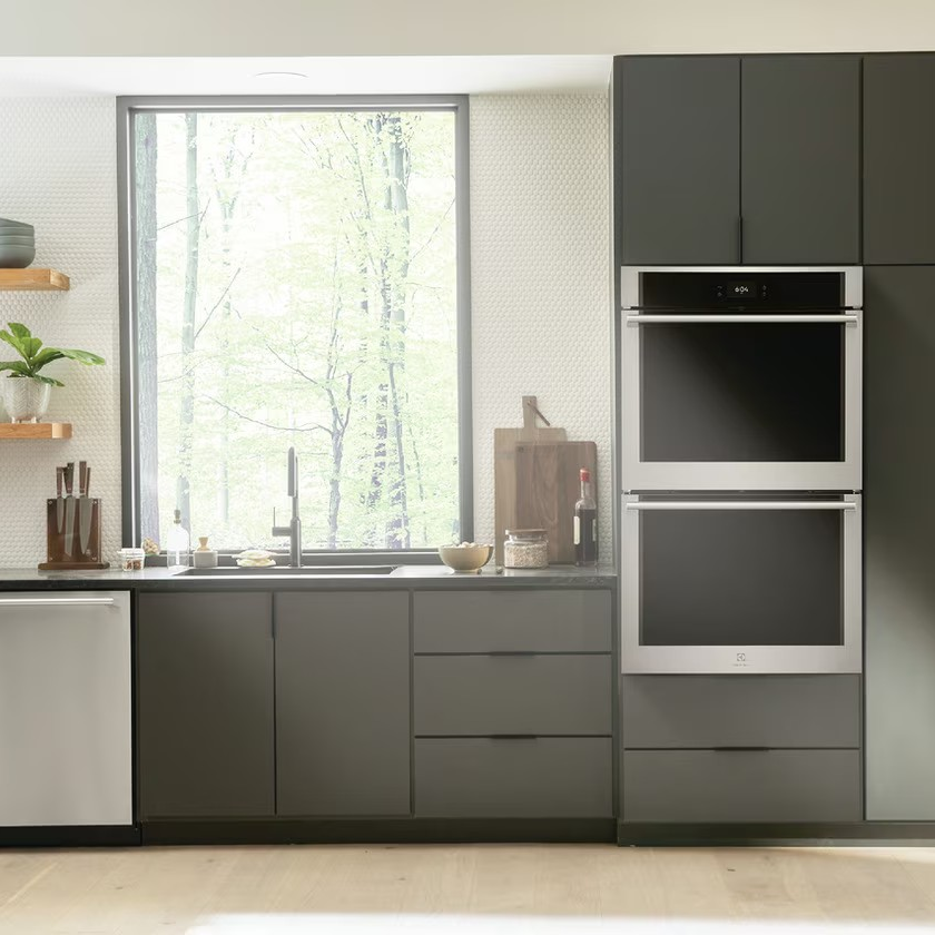 Electrolux - 10.6 cu. ft Double Wall Oven in Stainless - ECWD3012AS