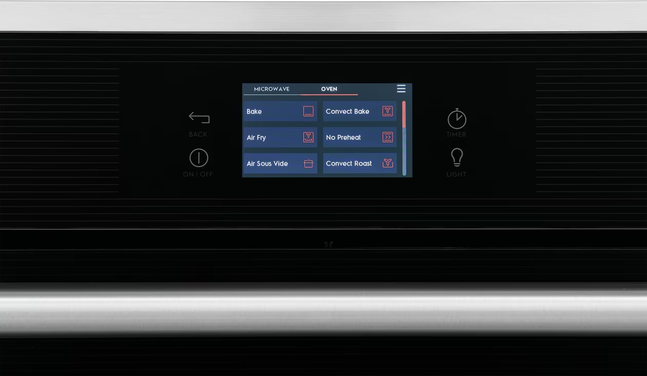 Electrolux - 10.6 cu. ft Combination Wall Oven in Stainless - ECWM3012AS