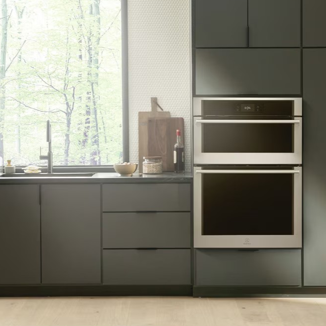 Electrolux - 10.6 cu. ft Combination Wall Oven in Stainless - ECWM3012AS