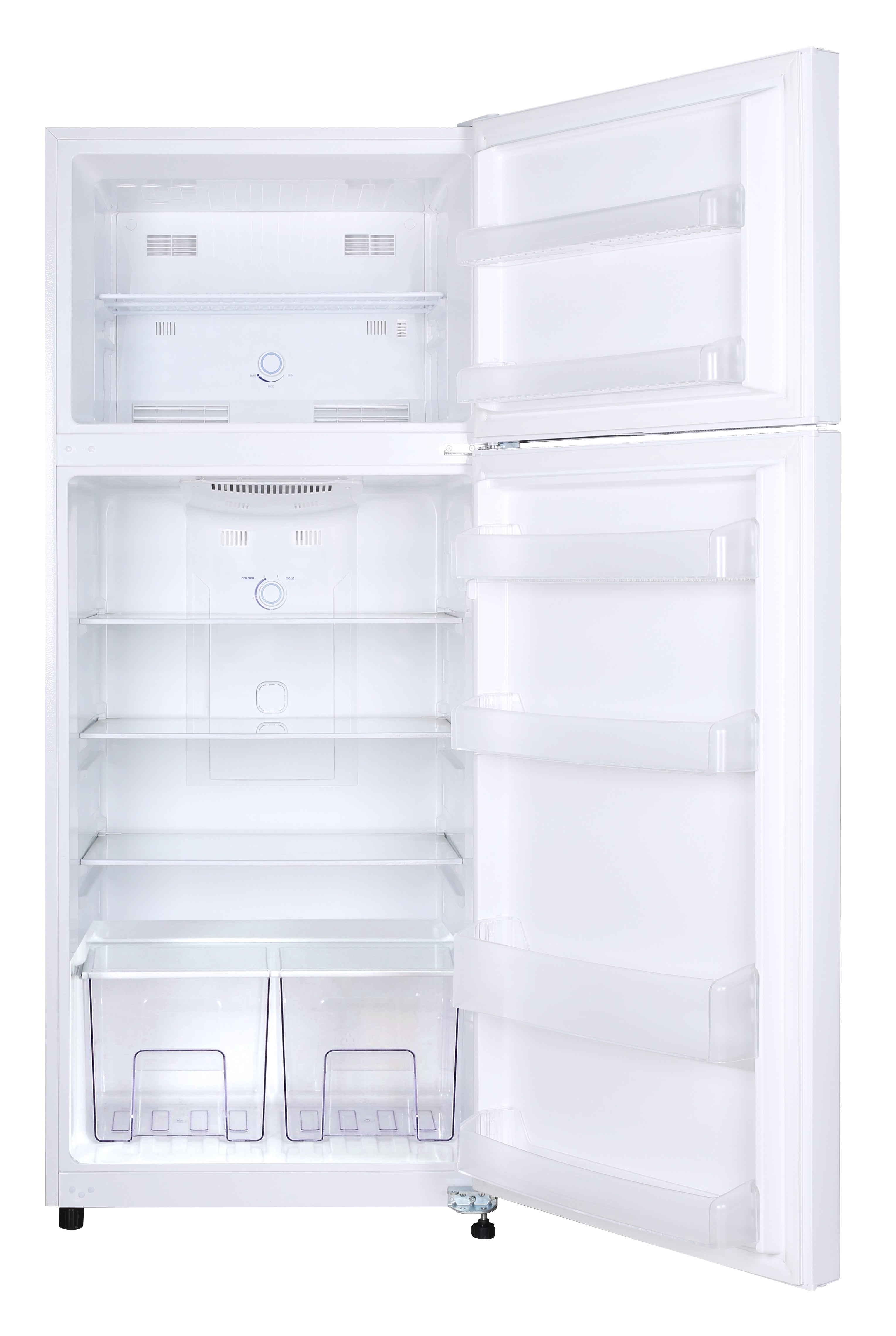 Epic - 27.87 Inch 14.8 cu. ft Top Mount Refrigerator in White - EFF148W-1