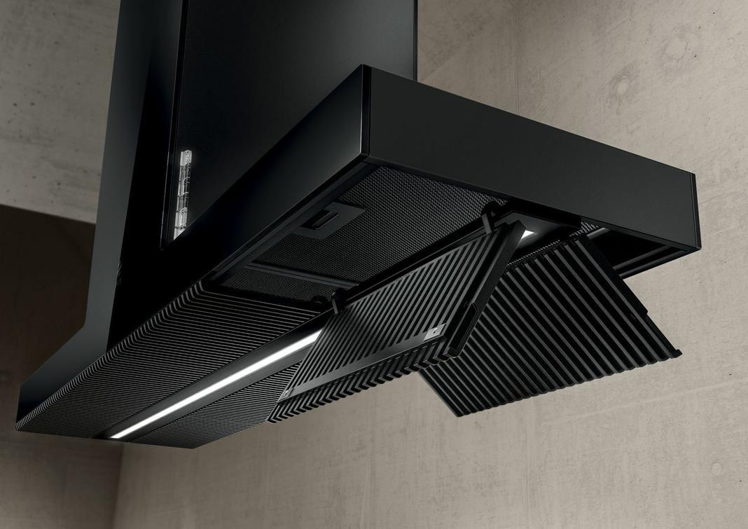 Elica - 48 Inch 600 CFM Island Range Vent in Black - EHI648BL