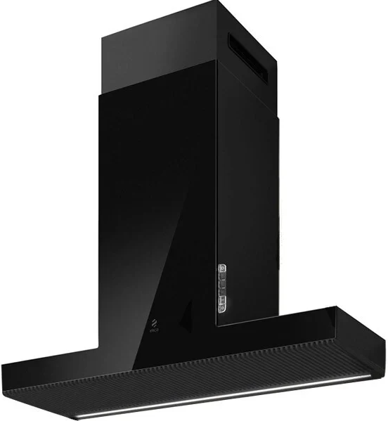 Elica - 36 Inch 600 CFM Wall Mount and Chimney Range Vent in Black - EHK636BL