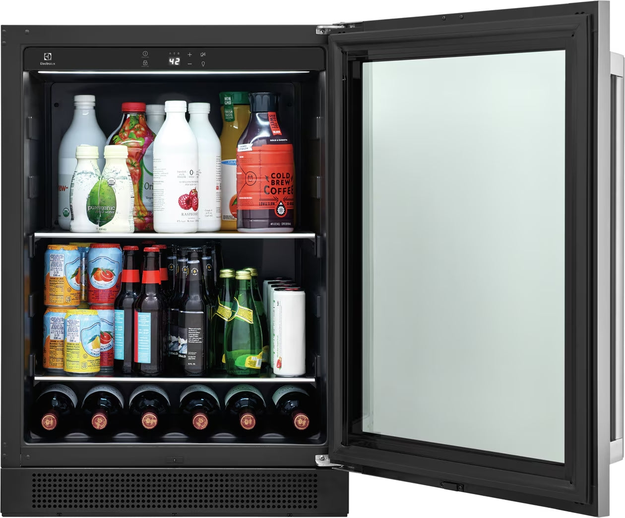Electrolux - 24 Inch 5.1 cu. ft Beverage Centre Refrigerator in Stainless - EI24BC15VS
