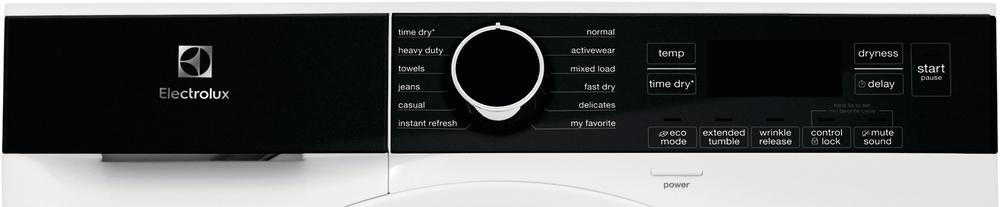Electrolux - 4 cu. Ft Compact Dryer in White - ELFE422CAW