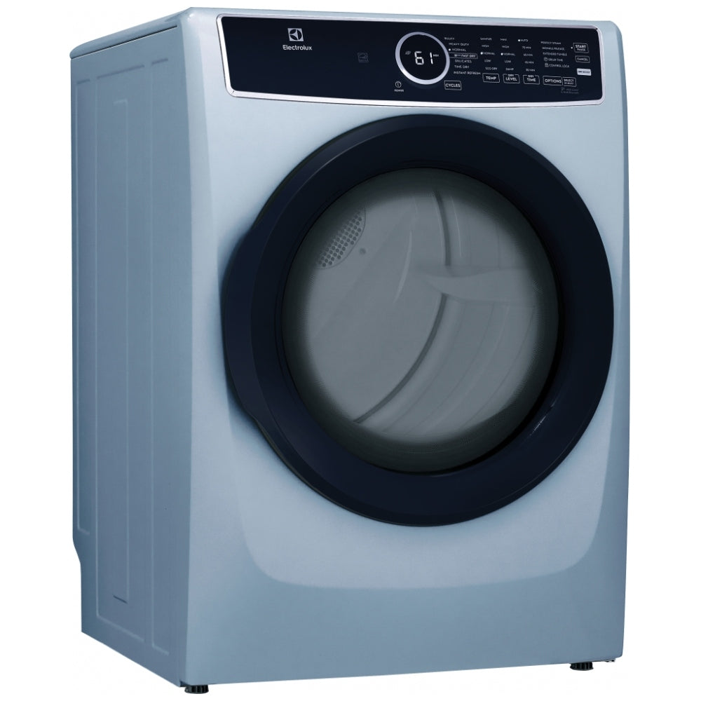 Electrolux - 8 cu. Ft Electric Dryer in Glacier Blue - ELFE743CAG
