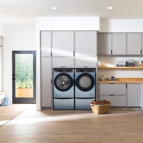 Electrolux - 8 cu. Ft Electric Dryer in Glacier Blue - ELFE743CAG