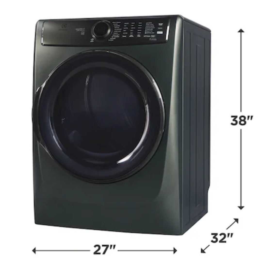 Electrolux - 8 cu. Ft Electric Dryer in Alpine Green - ELFE773CAA