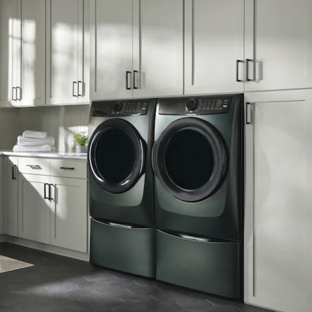 Electrolux - 8 cu. Ft Electric Dryer in Alpine Green - ELFE773CAA