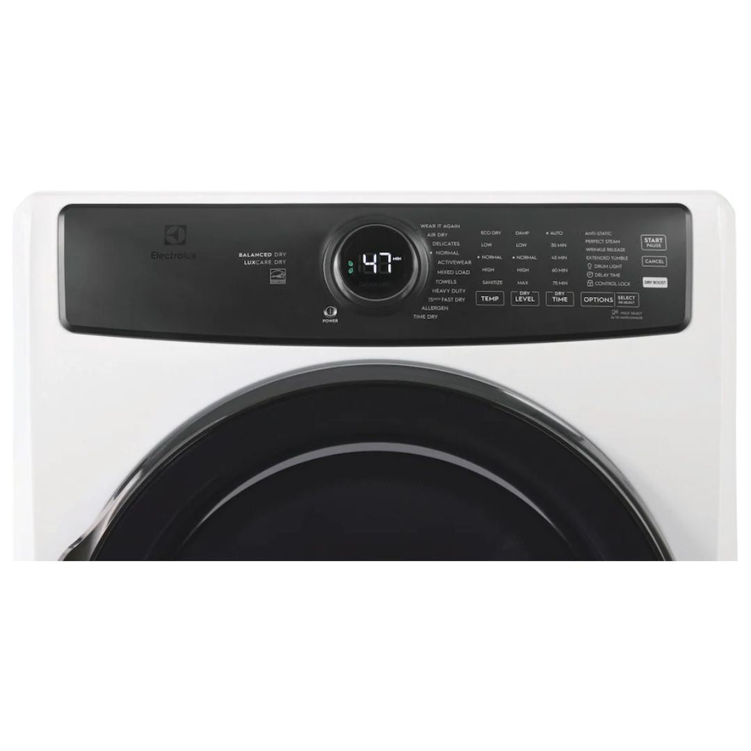 Electrolux - 8 cu. Ft Vented Electric Dryer in White - ELFE773CAW