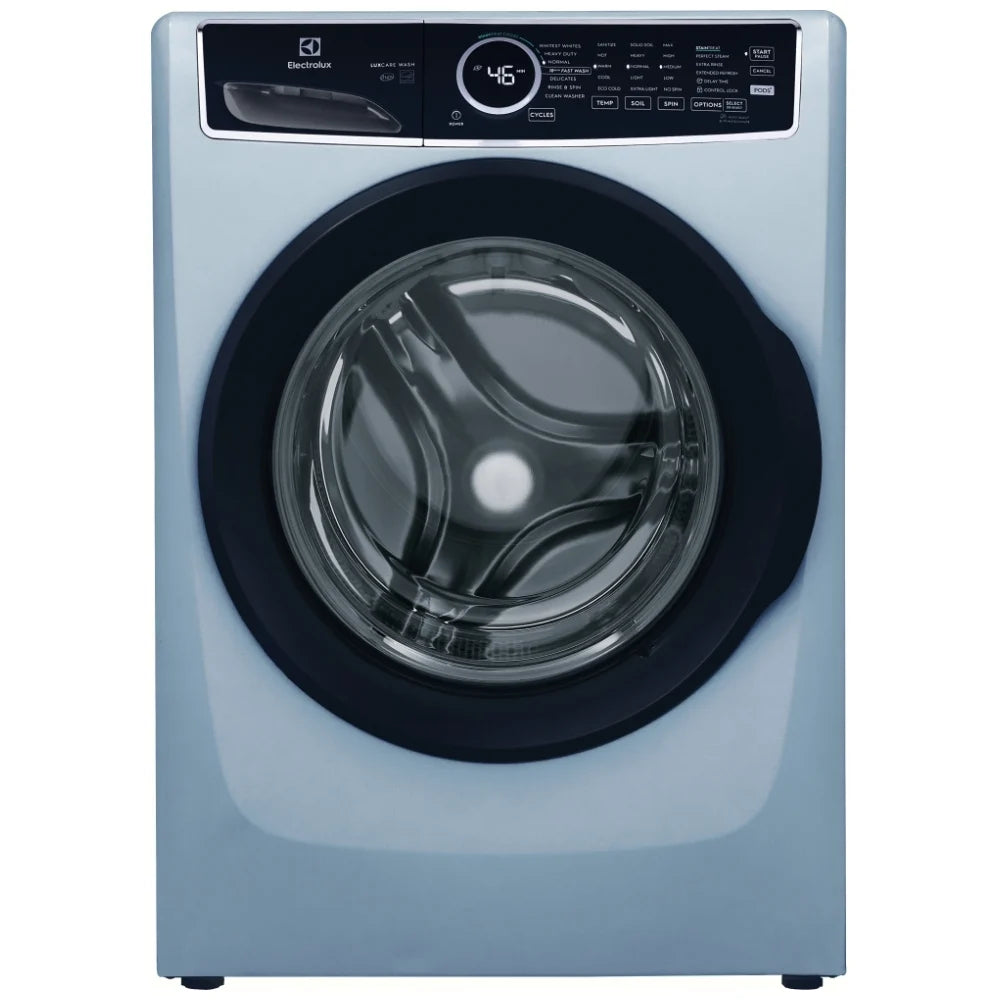 Electrolux - 5.2 cu. Ft Front Load Washer in Glacier Blue - ELFW7437AG