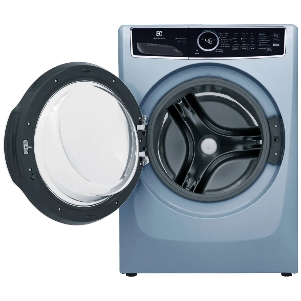 Electrolux - 5.2 cu. Ft Front Load Washer in Glacier Blue - ELFW7437AG