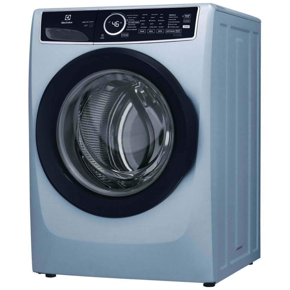 Electrolux - 5.2 cu. Ft Front Load Washer in Glacier Blue - ELFW7437AG