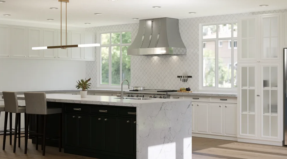 Elica - 48 Inch 1200 CFM Wall Mount and Chimney Range Vent in Stainless - EORX48SS