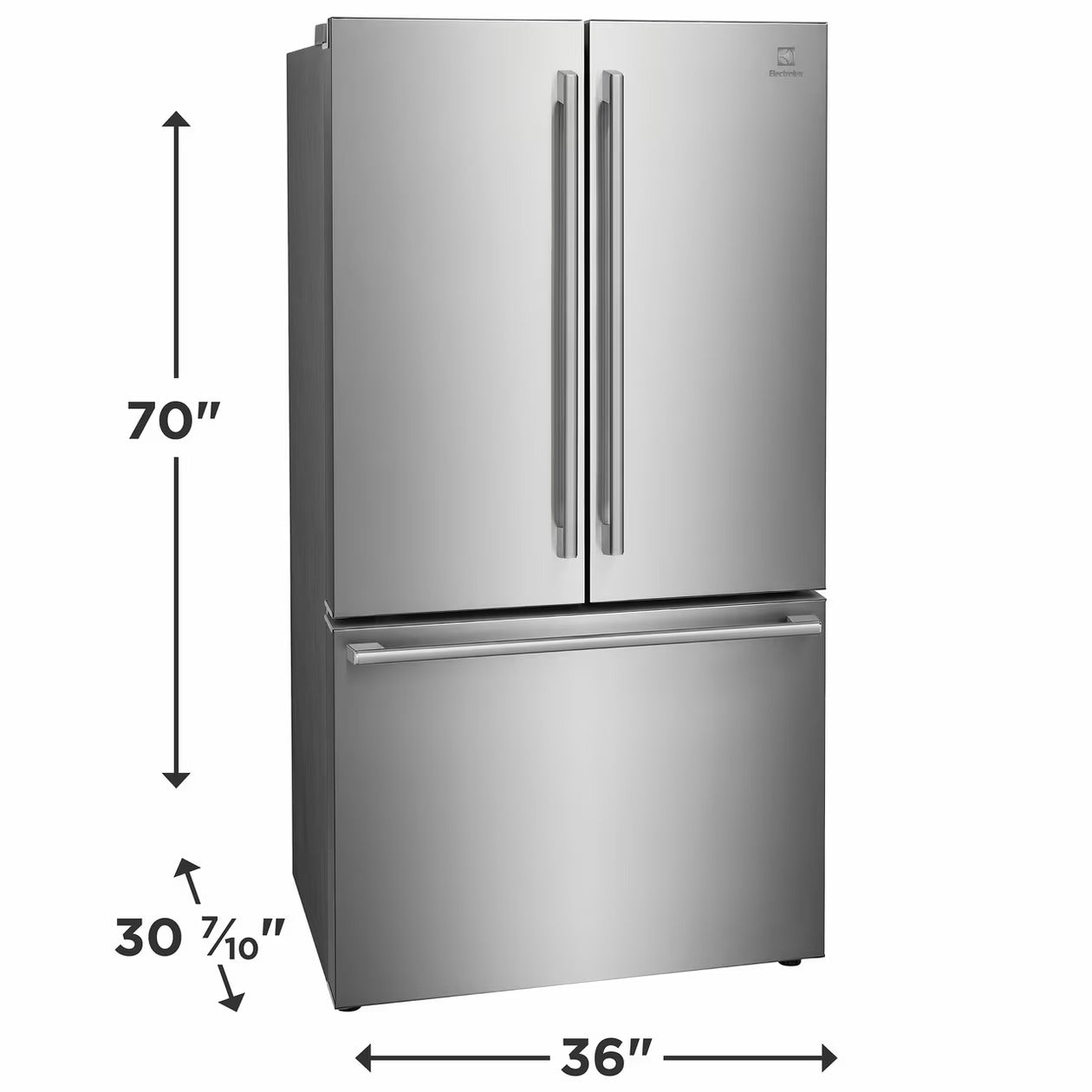 Electrolux - 36 Inch 22.6 cu. ft French Door Refrigerator in Stainless - ERFG2393AS