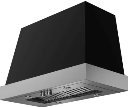 Elica - 36 Inch 1200 CFM Wall Mount and Chimney Range Vent in Black - ETNX36BL