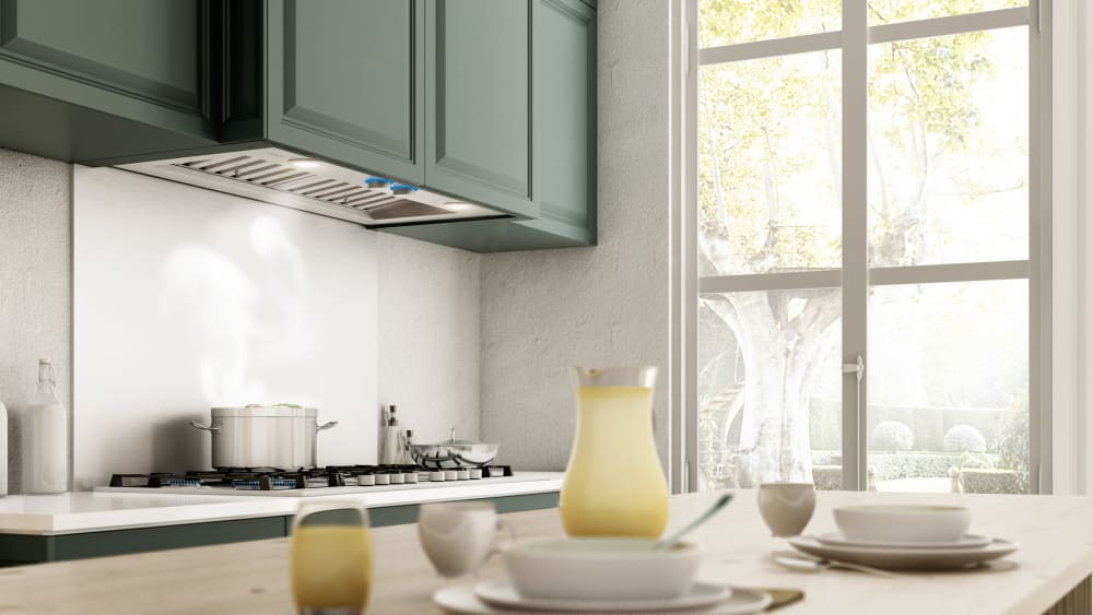 Elica - 34.5 Inch 1200 CFM Blower & Insert Vent in Stainless - ETR134S1